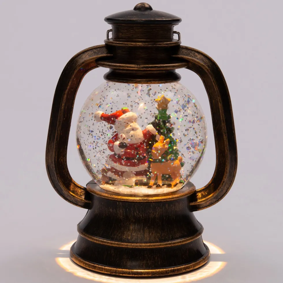 Anna's Collection tafellamp kerstman koper D 15 H 21 cm