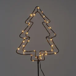 Anna's Collection tuinsteker kerstboom met verlichting 100 cm