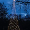 Anna's Collection vlaggenmast kerstboom met paal met 836 lampjes classic warm knipperfunctie H 5 m