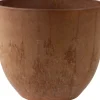 Artstone bloempot Bola D 28 H 24 cm bruin