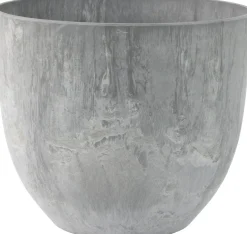 Artstone bloempot Bola D 28 H 24 cm grijs