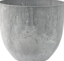 Artstone bloempot Bola D 33 H 29 cm grijs