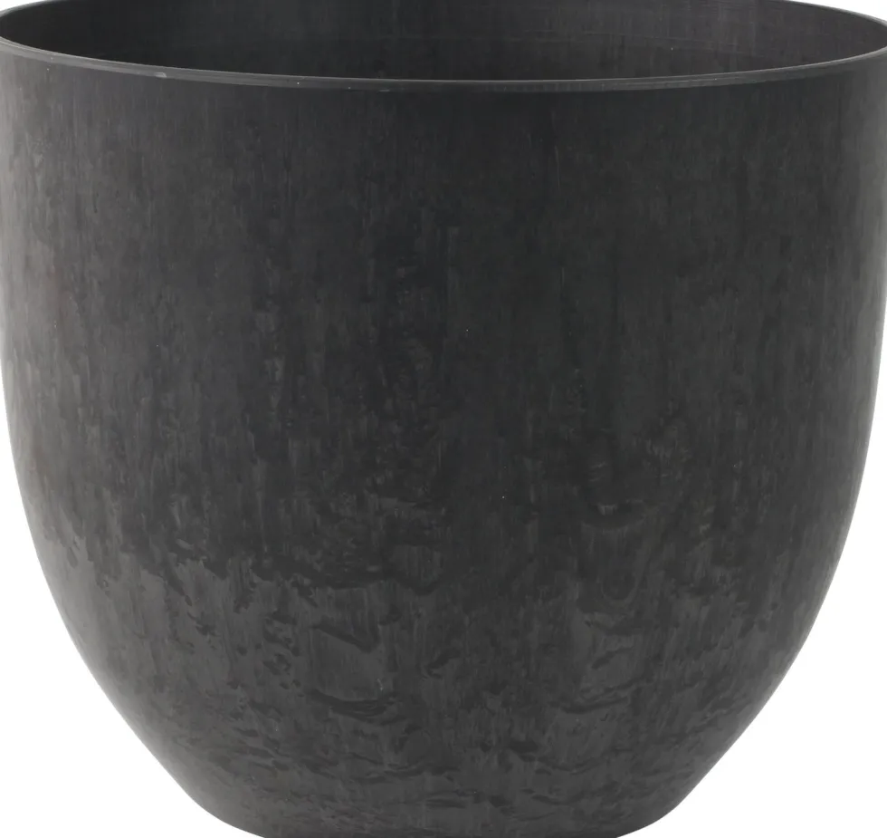 Artstone bloempot Bola D 33 H 29 cm zwart