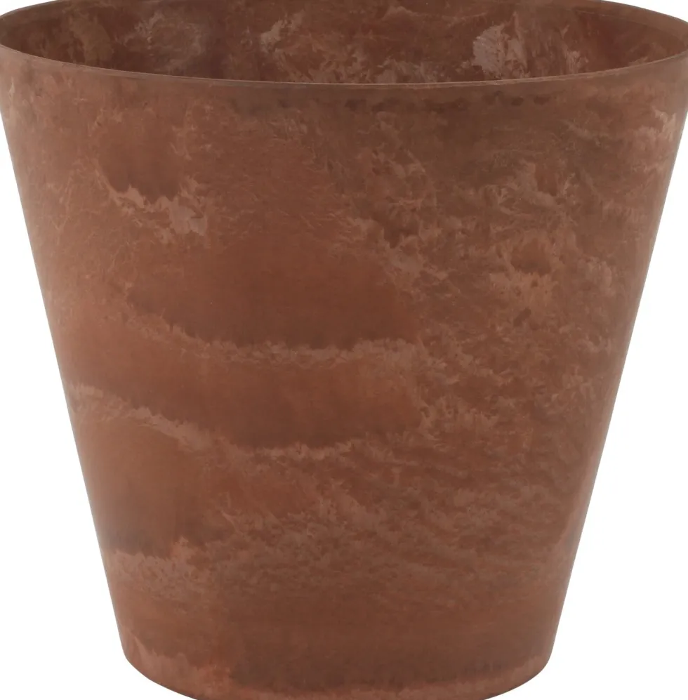 Artstone bloempot Claire D 27 H 24 cm bruin
