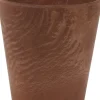 Artstone bloempot Claire D 17 H 15 cm bruin