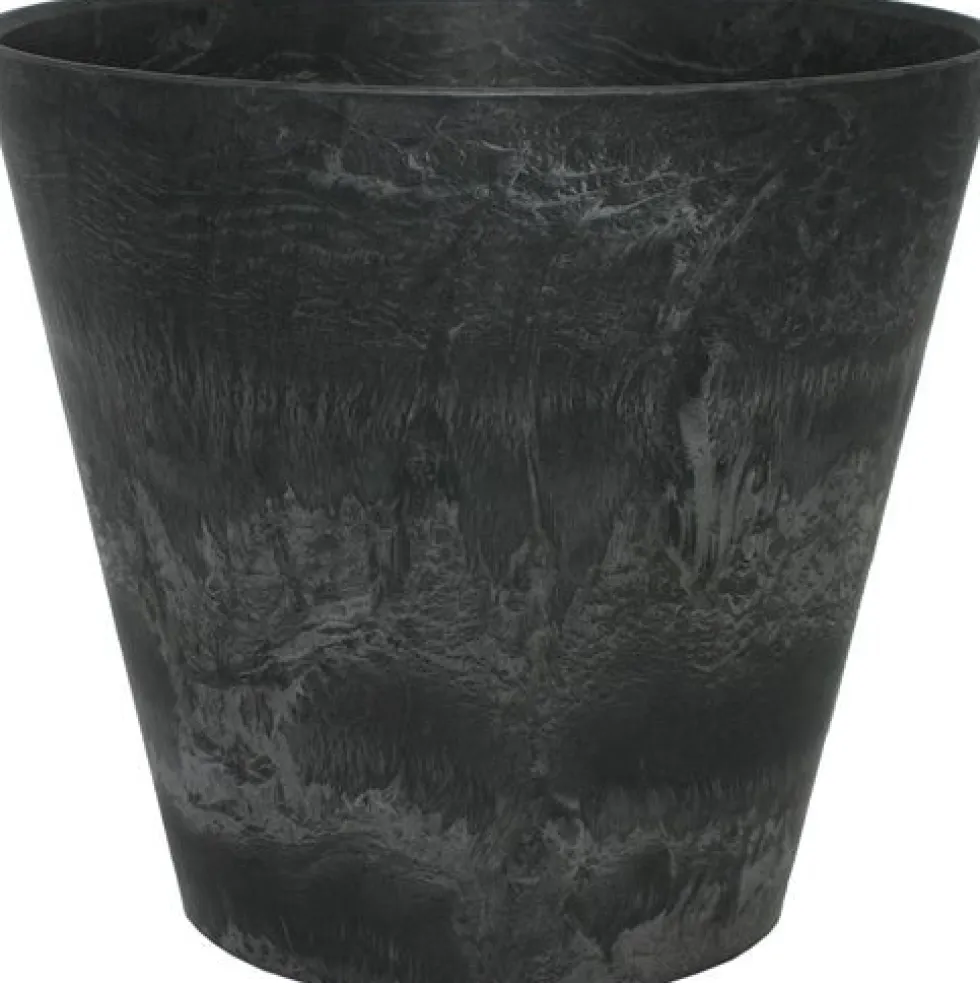 Artstone bloempot Claire D22 H20 cm zwart