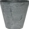 Artstone bloempot Claire D17 H15 cm grijs