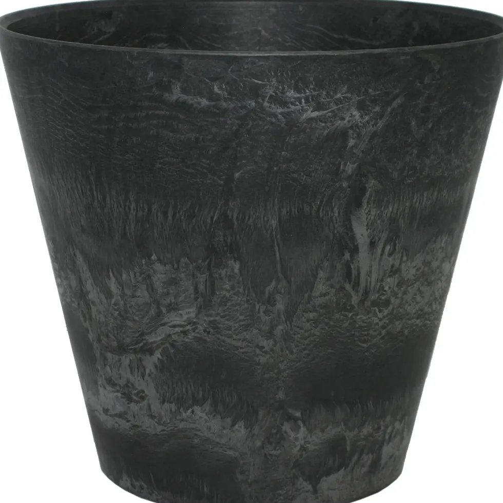 Artstone bloempot Claire D 43 H 39 cm zwart