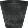 Artstone bloempot Claire D32 H29 cm zwart