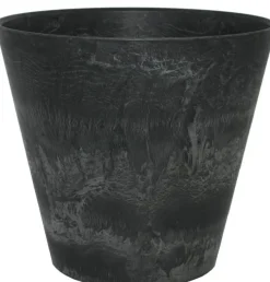 Artstone bloempot Claire D32 H29 cm zwart