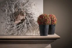 Artstone bloempot Claire D13 H14 cm zwart