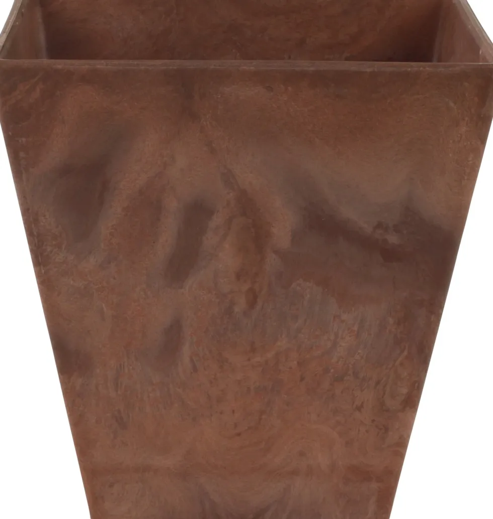 Artstone bloempot Ella 20 x 20 x 20 cm bruin