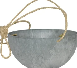 Artstone hangpot Fiona D 25 H 12 cm grijs