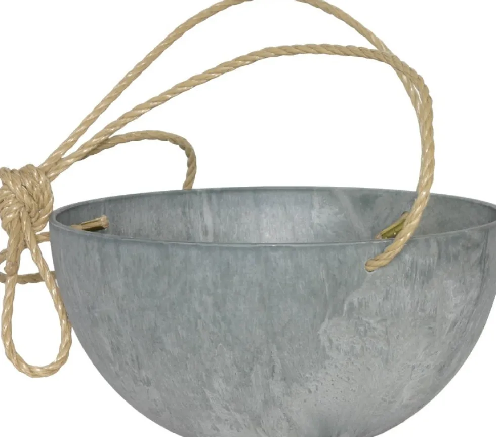 Artstone hangpot Fiona D 31 H 15 cm grijs