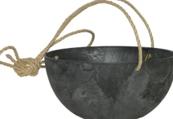 Artstone hangpot Fiona D 31 H 15 cm zwart