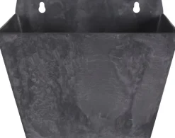 Artstone muur bloempot Ella zwart 22 x 15 x 17 cm