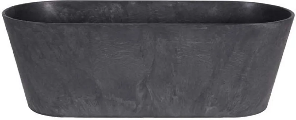 Artstone plantenbak Claire 55 x 16 x 17 cm zwart