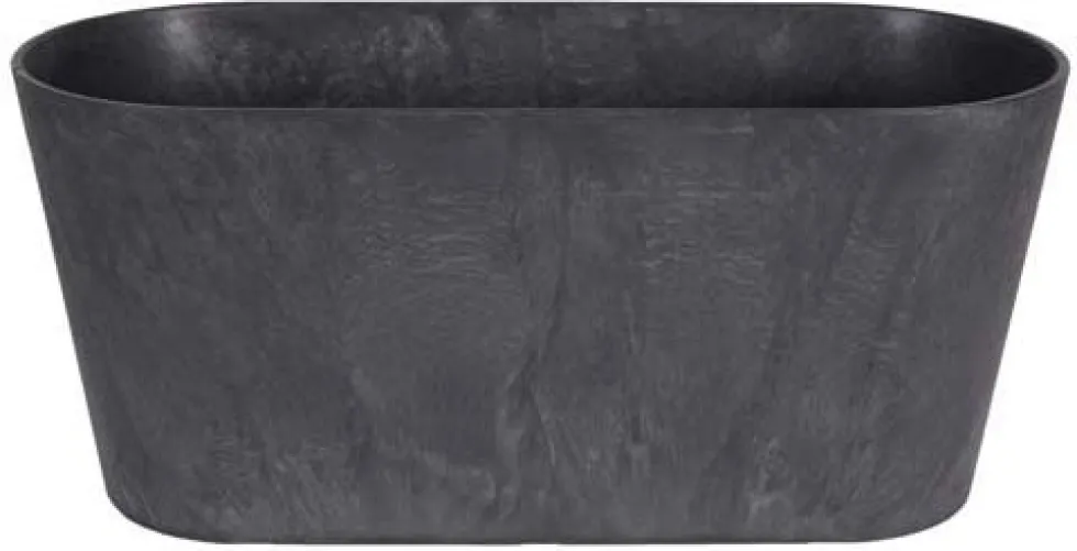 Artstone plantenbak Claire 38 x 16 x 17 cm zwart