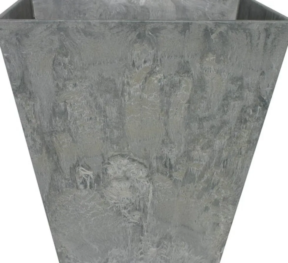 Artstone plantenbak Ella 25 x 25 cm grijs