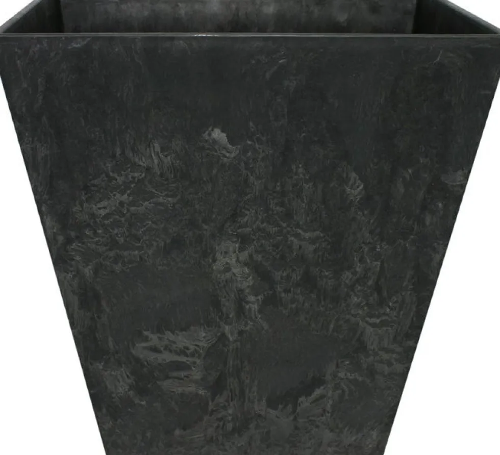 Artstone plantenbak Ella 35 x 35 cm zwart