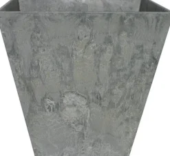 Artstone plantenbak Ella 20 x 20 cm grijs