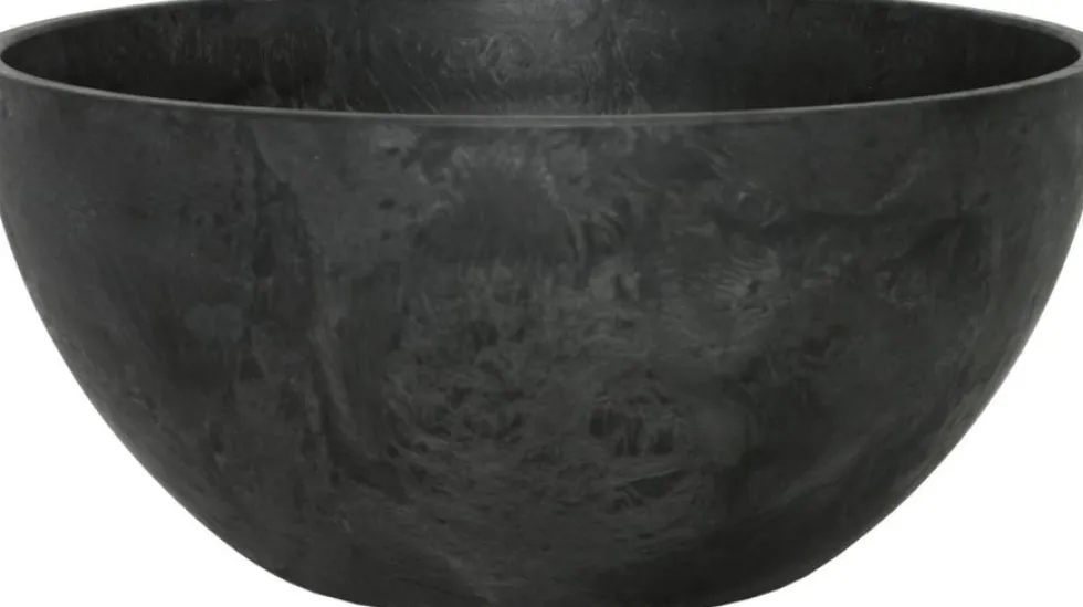 Artstone plantenschaal Fiona D25 H12 cm zwart
