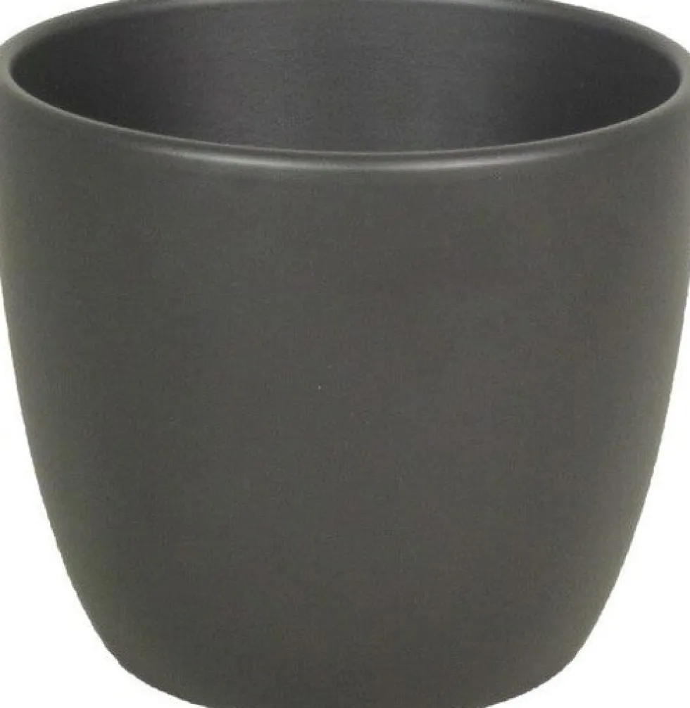 Bela Arte bloempot Boule D 7,5 H 6 cm mat antraciet