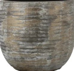 Bela Arte bloempot Funchal bruin / goud D 34 H 32 cm