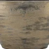 Bela Arte bloempot Funchal bruin / goud 32 x 14,5 x 22,5 cm