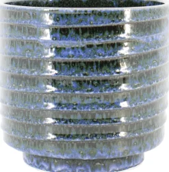 Bela Arte bloempot Gliss blauw D 16 H 14 cm