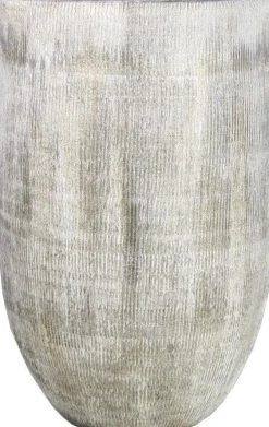 Bela Arte bloempot Kiran crème / groen D 19 H 30 cm