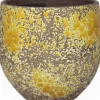 Bela Arte bloempot Luuk geel D 28 H 28 cm
