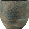 Bela Arte bloempot Madeira blauw / goud D 24 H 24 cm