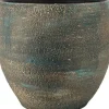 Bela Arte bloempot Madeira blauw / goud D 20 H 20 cm