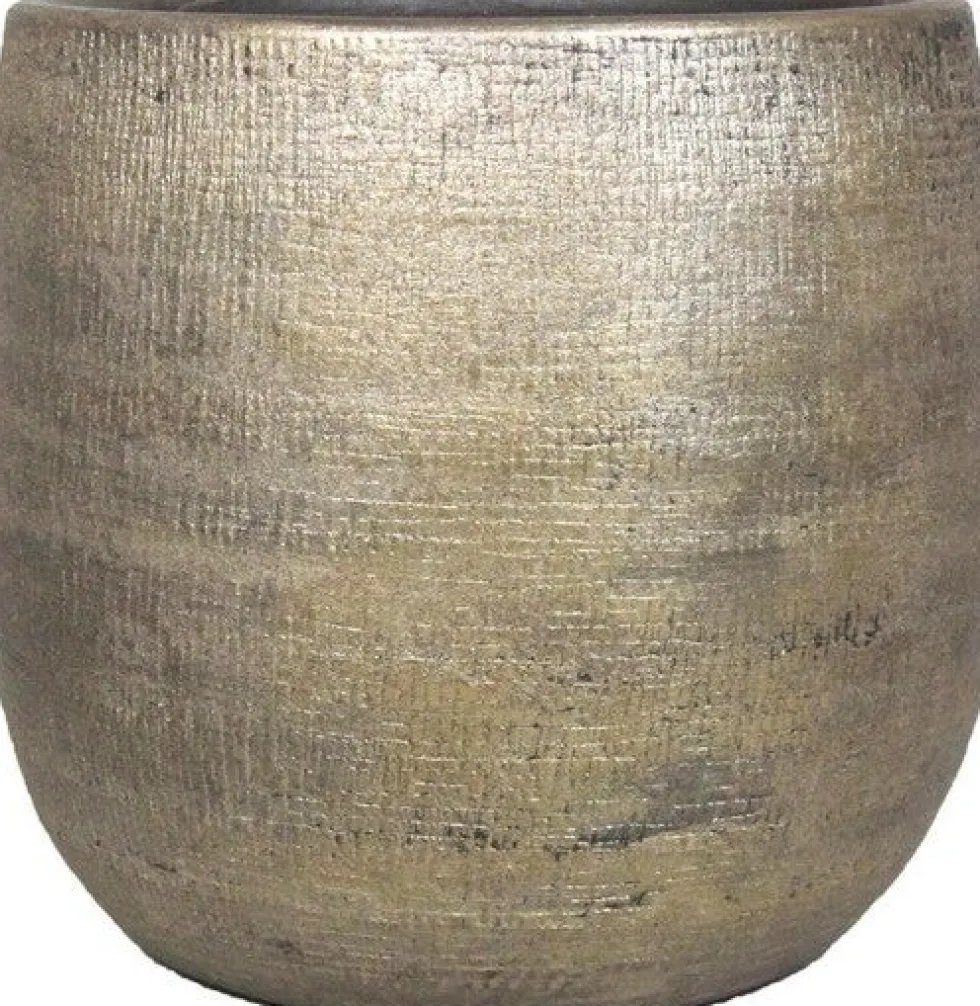 Bela Arte bloempot Mira goud D 24 H 22 cm