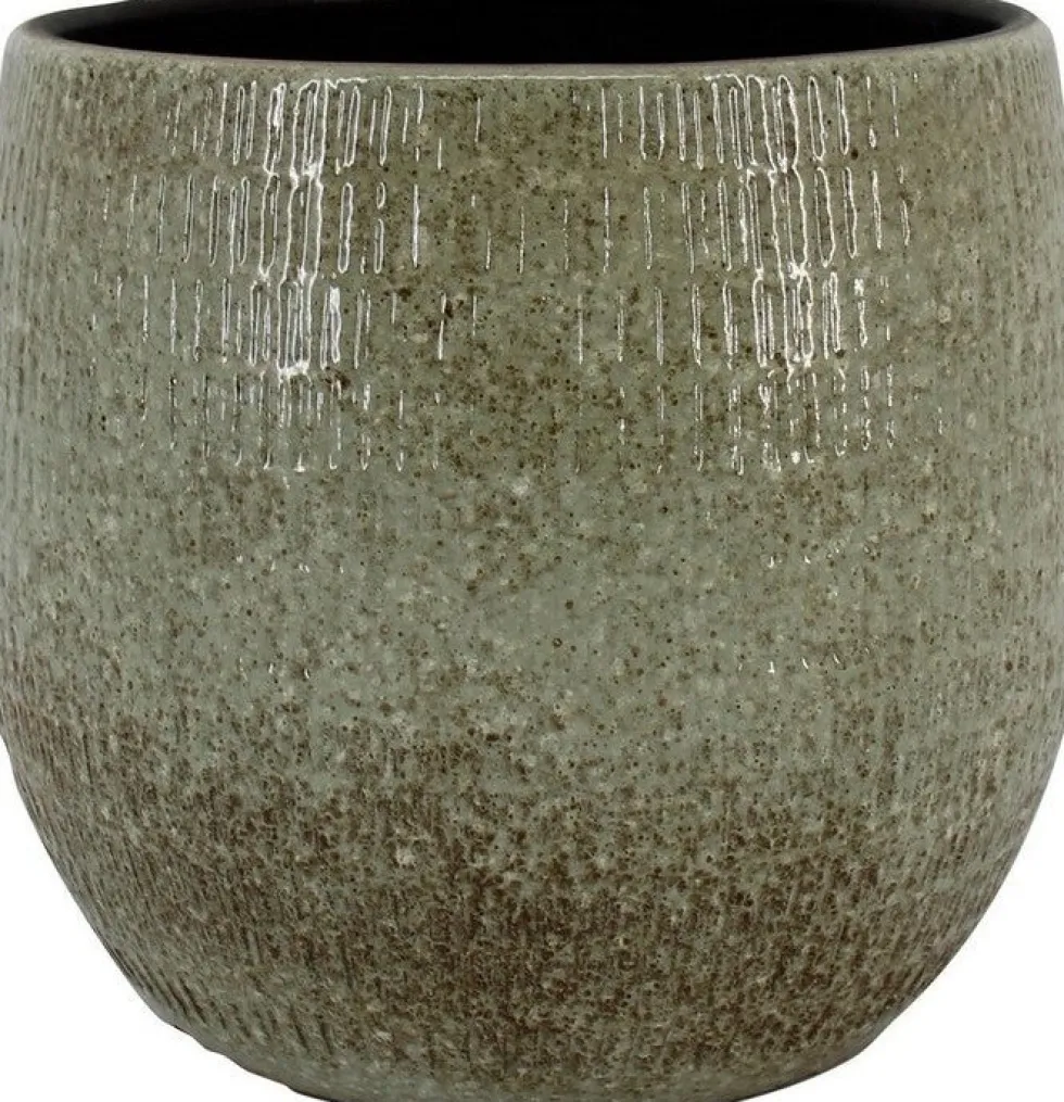 Bela Arte bloempot Olivier groen D 23 H 21 cm