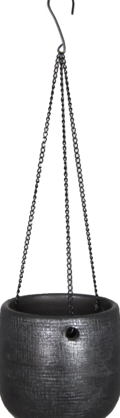 Bela Arte hangpot Mira zwart D 16 H 14 cm