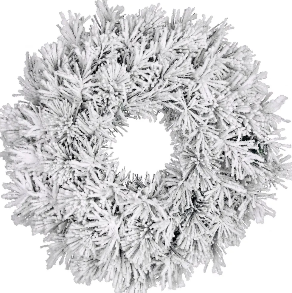Black Box kerstkrans Dinsmore D 45 cm wit