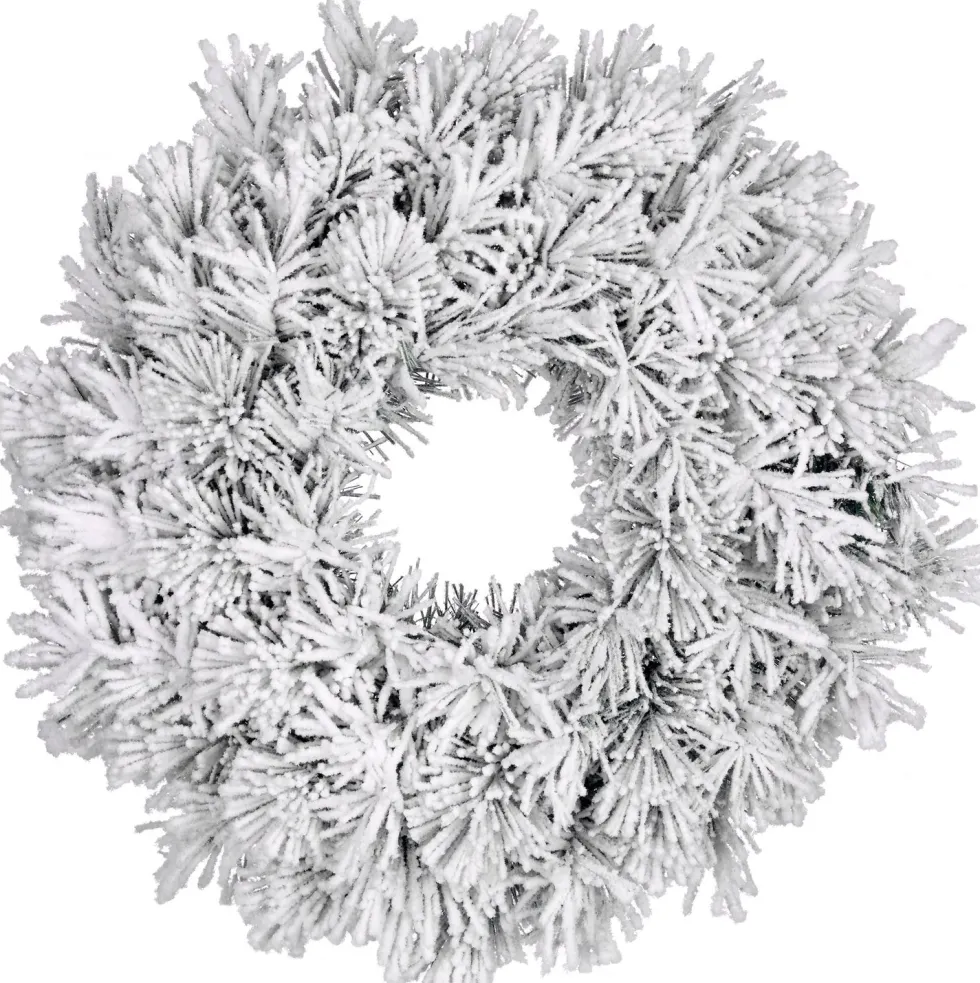 Black Box kerstkrans Dinsmore D 60 cm wit
