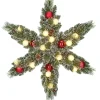 Black Box kerstster Kaprun besneeuwd bollen met verlichting D 60 H 15 cm