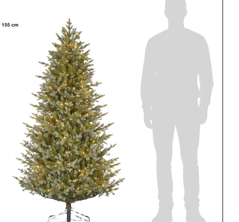Black Box kunstkerstboom Ardley met 140 lampjes warm wit D 91 H 155 cm