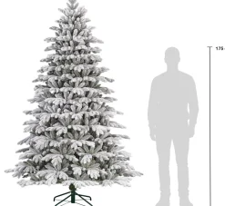 Black Box kunstkerstboom Asbury besneeuwd D 145 H 230 cm