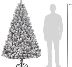 Black Box kunstkerstboom Charlton besneeuwd met 280 lampjes warm wit D 115 H 185 cm