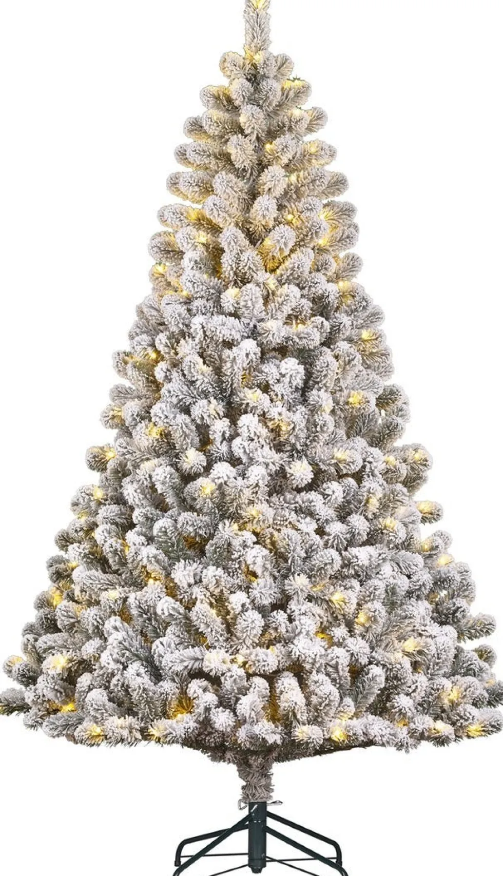 Black Box kunstkerstboom Charlton besneeuwd met 280 lampjes warm wit D 115 H 185 cm