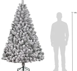 Black Box kunstkerstboom Charlton besneeuwd D 127 H 215 cm