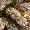 Black Box kunstkerstboom Charlton besneeuwd met 120 lampjes warm wit D 53 H 185 cm