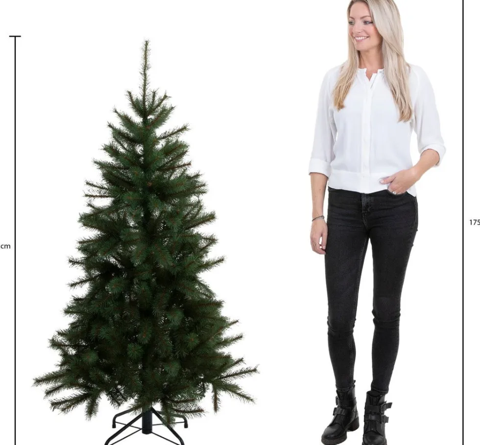 Black Box kunstkerstboom Charlton met 200 lampjes warm wit D 91 H 155 cm