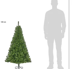 Black Box kunstkerstboom Charlton met 80 lampjes warm wit D 76 H 120 cm