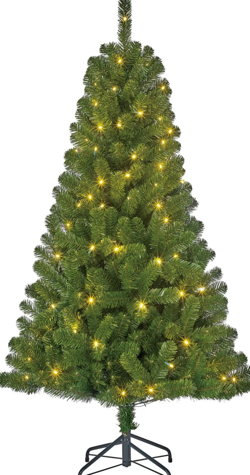 Black Box kunstkerstboom Charlton met 80 lampjes warm wit D 76 H 120 cm