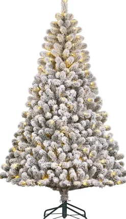 Black Box kunstkerstboom Charlton besneeuwd met 400 lampjes warm wit D 135 H 230 cm